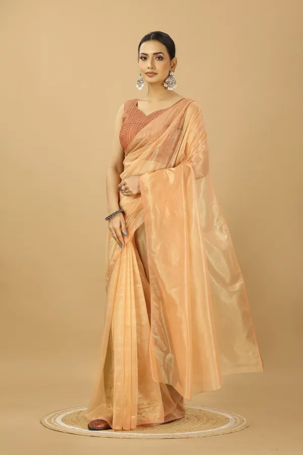 Fancy_Net_Party_Wear_Saree_With_Unstitched_Embroidery_Blouse_Piece