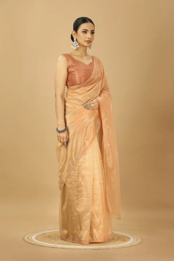 Fancy_Net_Party_Wear_Saree_With_Unstitched_Embroidery_Blouse_Piece