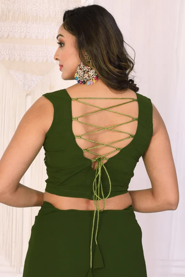 Latest_Design_Georgette_Ready_To_Wear_Saree_With_Amazing_Embroidery_Blouse_Piece_&_Belt