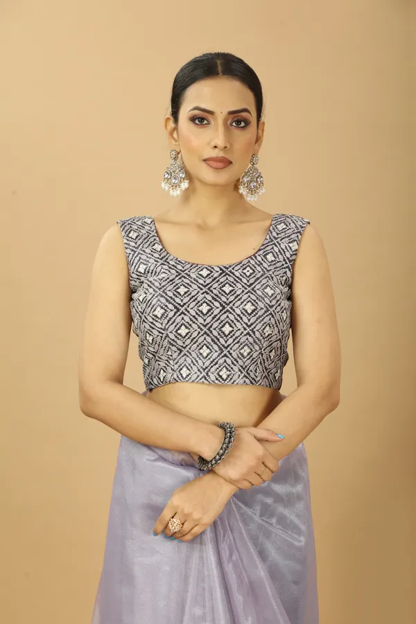 Beautifull_Ruffle_Style_Twill_Net_Saree_with_Thread_Embroidery_Work_Blouse