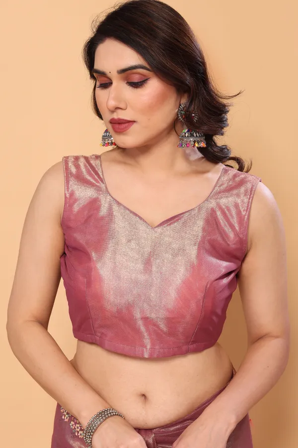 Fancy_Embroidery_Border_Net_Saree_with_Unstitched_Plain_Blouse_Piece