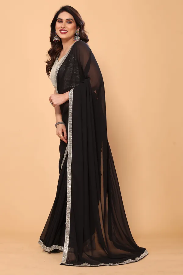Designer_Amazing_Georgette_Sequence_Border_Saree_with_Unstitched_Georgette_Sequence_Blouse_Piece