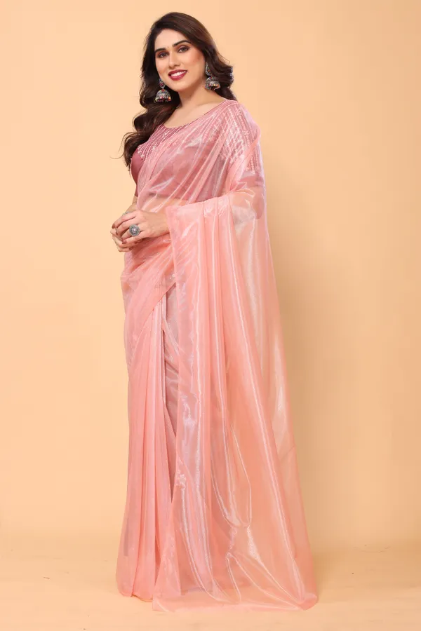Gorgeous_Twill_Net_Plain_Saree_With_Contrast_Embroidery_Blouse_Piece