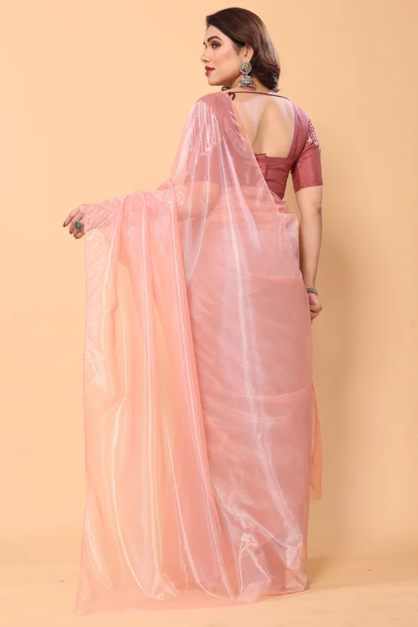 Gorgeous_Twill_Net_Plain_Saree_With_Contrast_Embroidery_Blouse_Piece