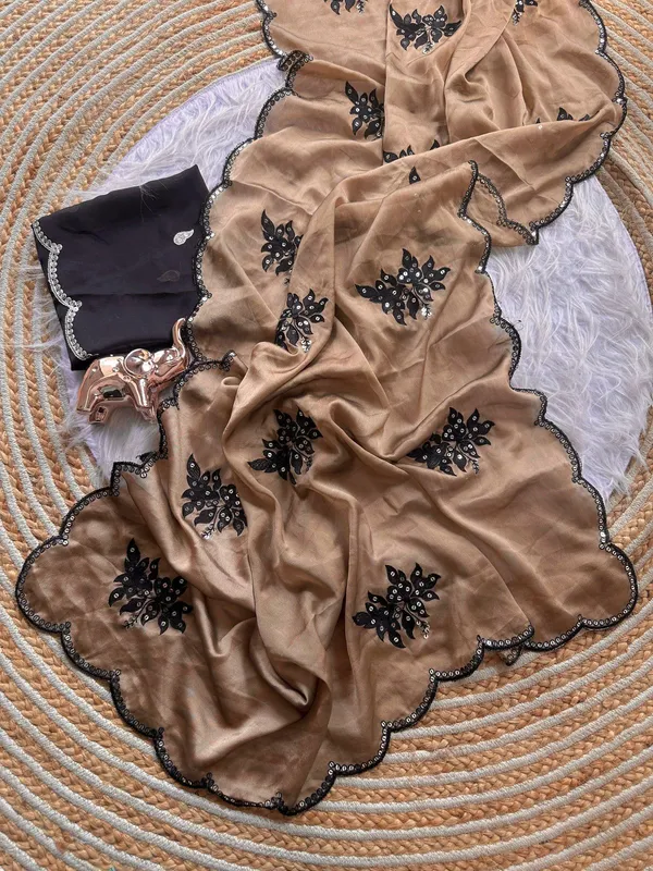 Designer_Rangoli_Silk_Black_Thread_Work_Saree