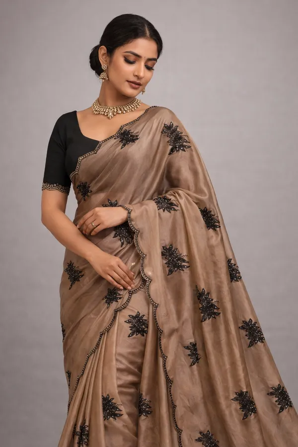 Designer_Rangoli_Silk_Black_Thread_Work_Saree