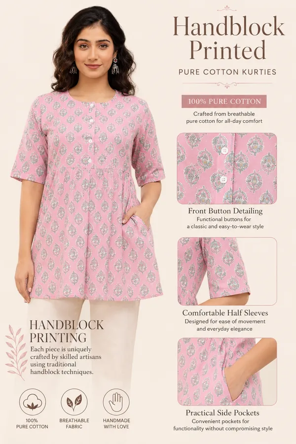 Jamway_Cotton_Short_Kurti__Pure_Cotton_Summer_Kurti_Handblock_Style