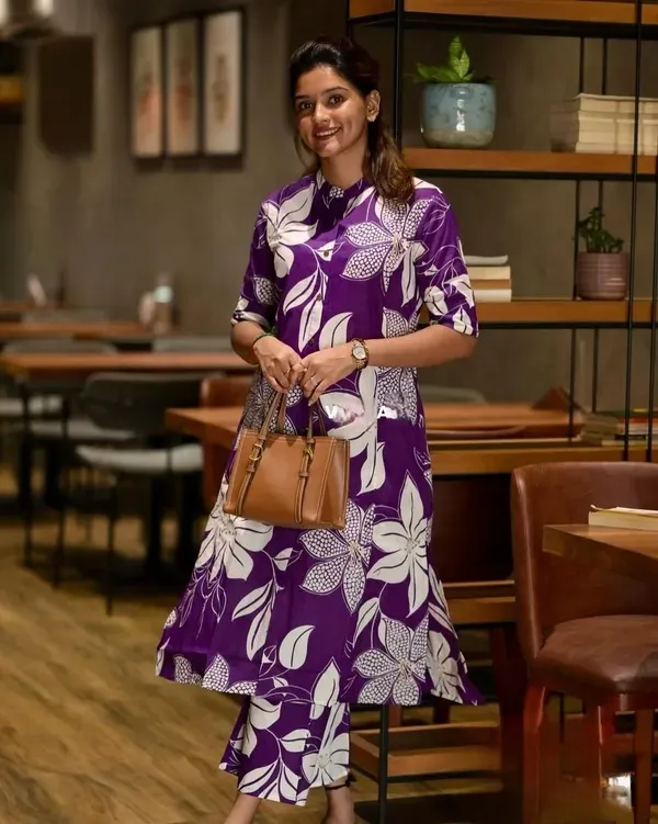 Purple_Printed_Cotton_Kurti_Palazzo_Co_Ord_Set_Stylish_Daily_Wear_For_Women