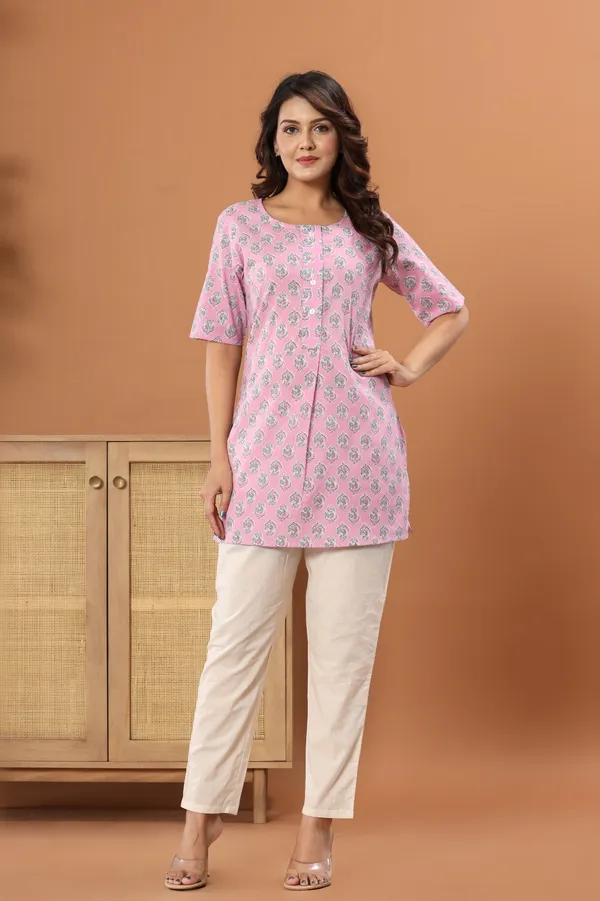 Jamway_Cotton_Short_Kurti__Pure_Cotton_Summer_Kurti_Handblock_Style