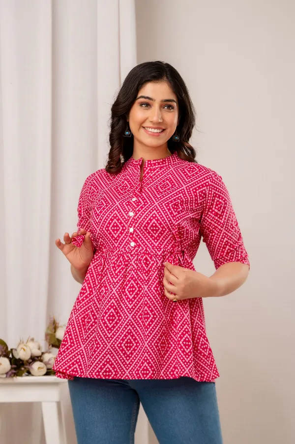 Jamway_Cotton_Short_Kurti__Pure_Cotton_Summer_Kurti_Handblock_Style
