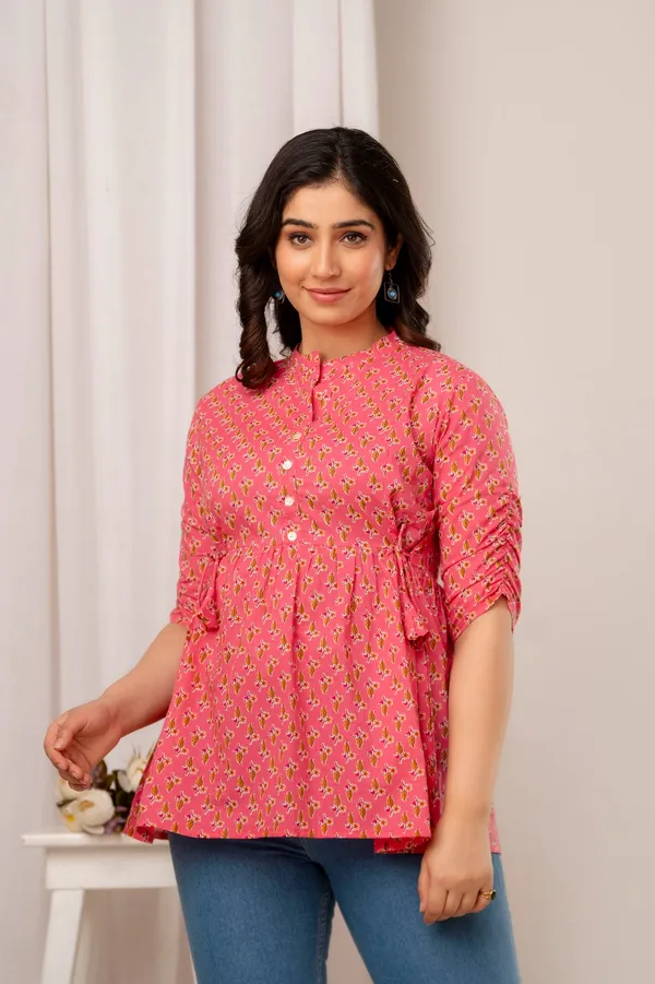 Jamway_Cotton_Short_Kurti__Pure_Cotton_Summer_Kurti_Handblock_Style