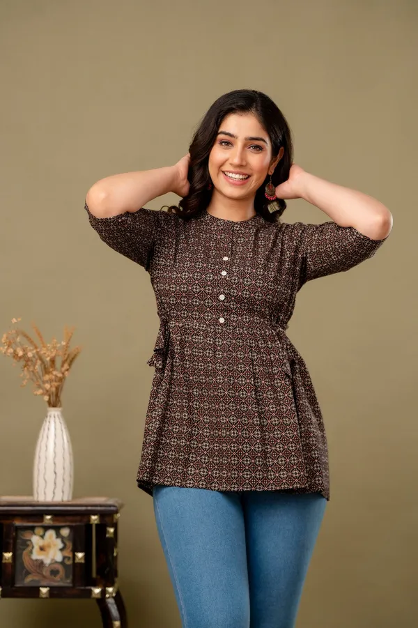 Jamway_Cotton_Short_Kurti__Pure_Cotton_Summer_Kurti_Handblock_Style