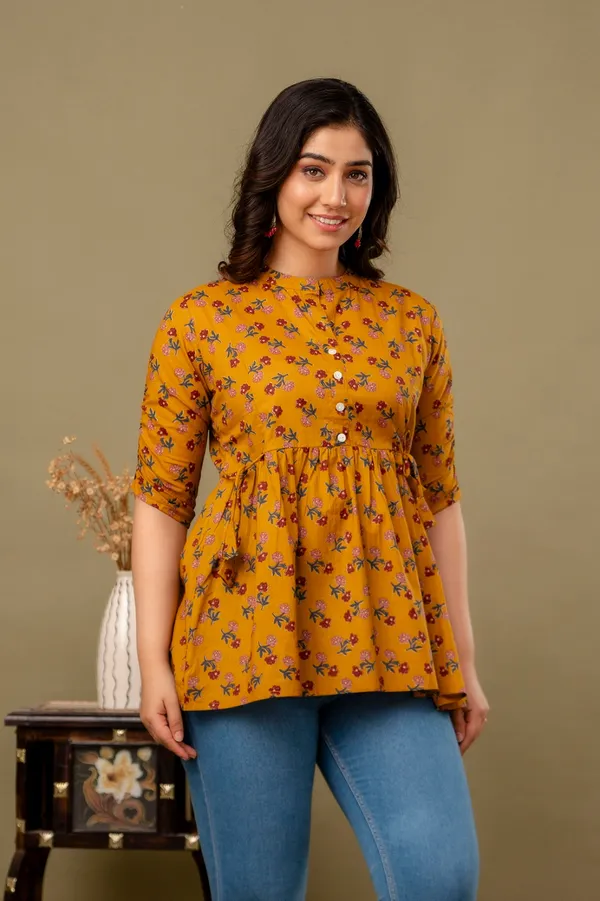 Jamway_Cotton_Short_Kurti__Pure_Cotton_Summer_Kurti_Handblock_Style