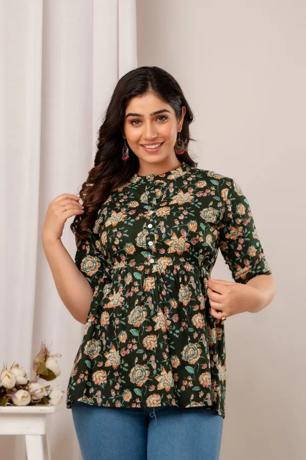 Jamway_Cotton_Short_Kurti__Pure_Cotton_Summer_Kurti_Handblock_Style