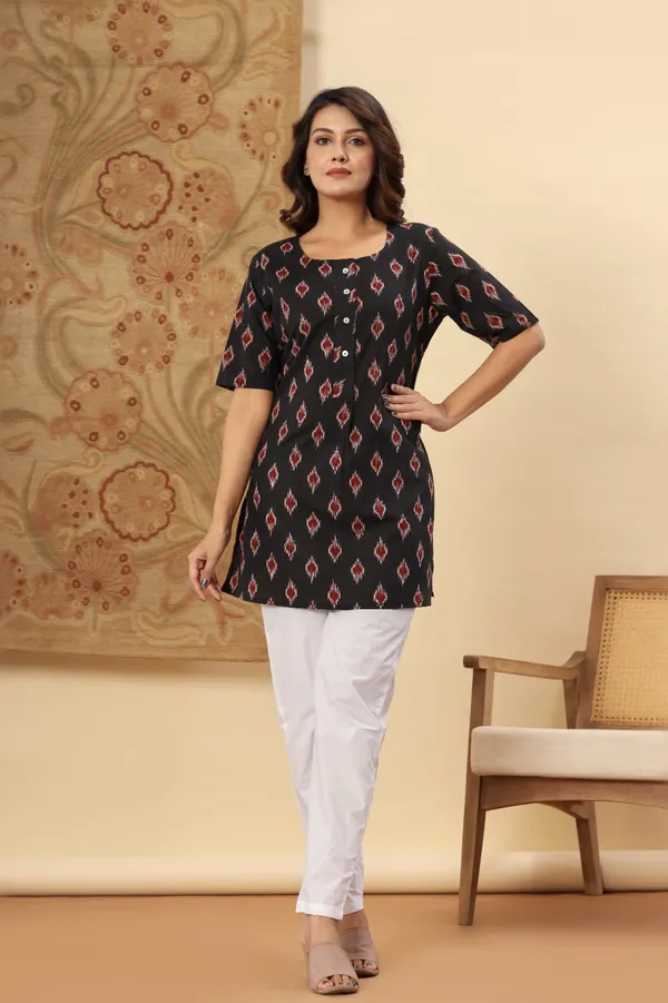 Jamway_Cotton_Short_Kurti__Pure_Cotton_Summer_Kurti_Handblock_Style