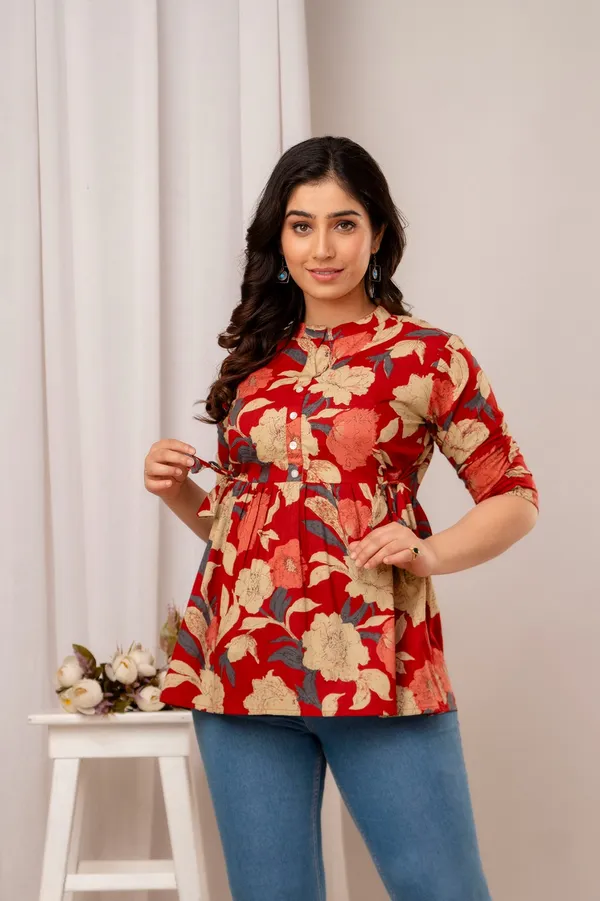 Jamway_Cotton_Short_Kurti__Pure_Cotton_Summer_Kurti_Handblock_Style