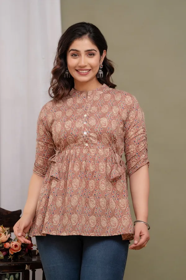 Jamway_Cotton_Short_Kurti__Pure_Cotton_Summer_Kurti_Handblock_Style