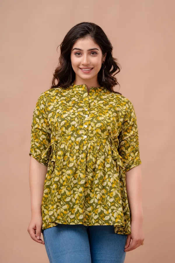 Jamway_Cotton_Short_Kurti__Pure_Cotton_Summer_Kurti_Handblock_Style