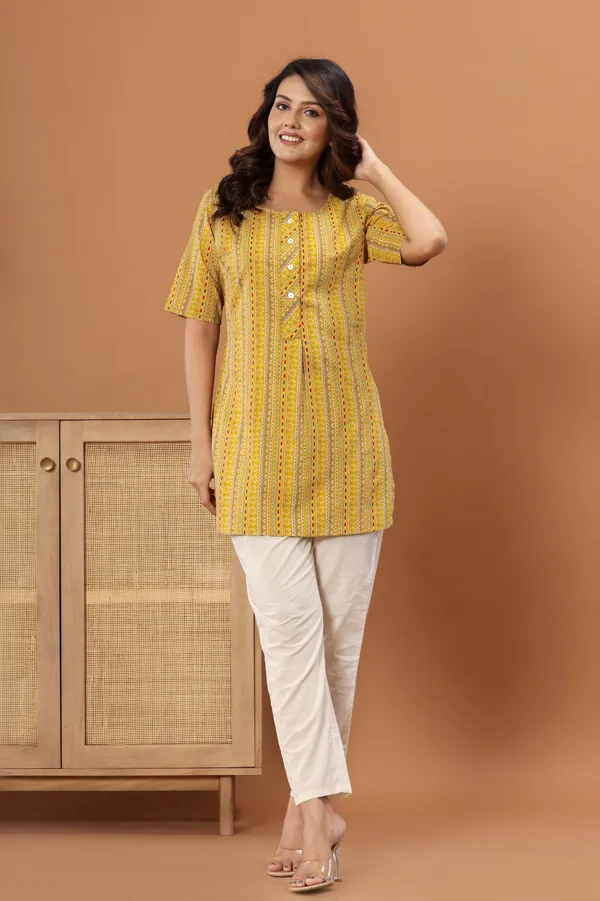 Jamway_Cotton_Short_Kurti__Pure_Cotton_Summer_Kurti_Handblock_Style