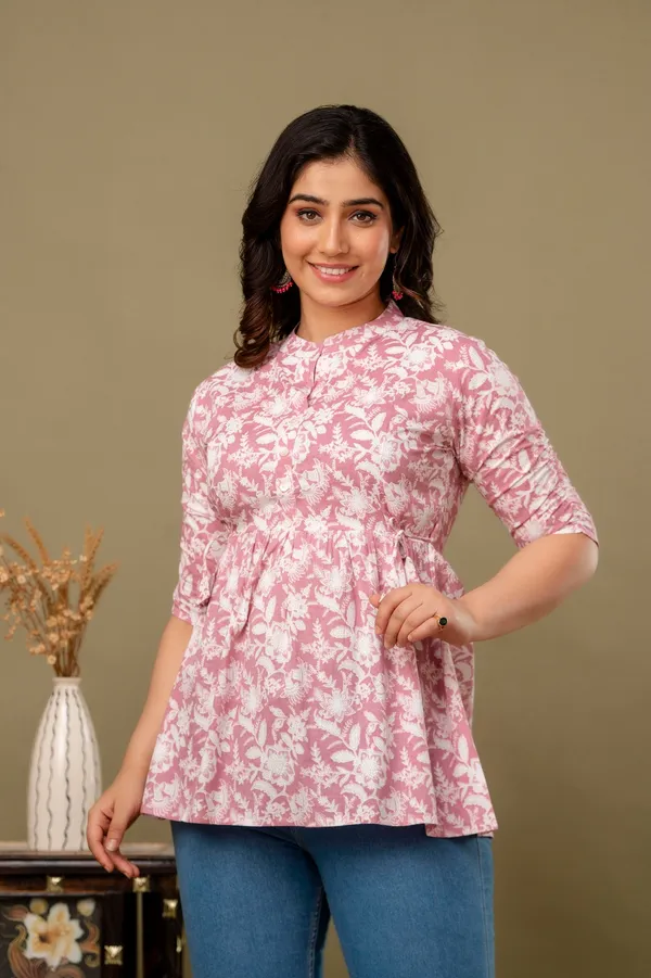 Jamway_Cotton_Short_Kurti__Pure_Cotton_Summer_Kurti_Handblock_Style
