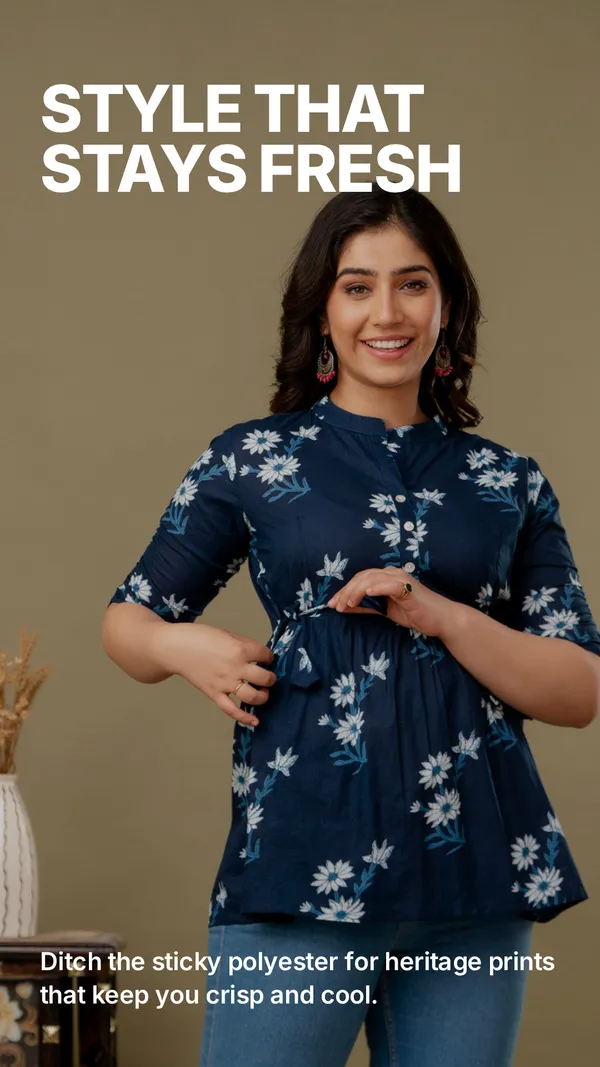 Jamway_Cotton_Short_Kurti__Pure_Cotton_Summer_Kurti_Handblock_Style