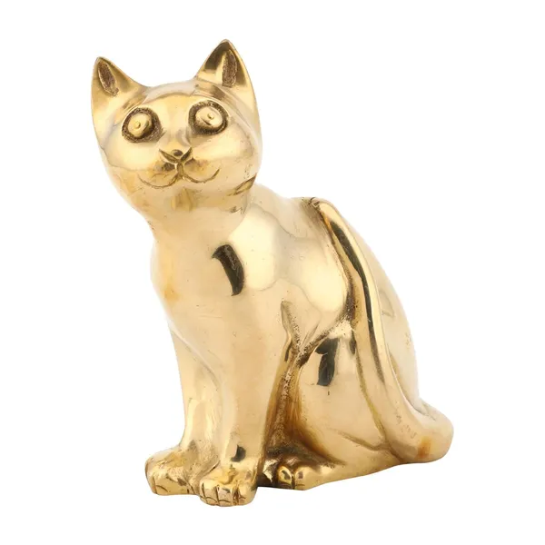 Brass_Cat_6_Inches_And_800G_Ethnic_Design_Handmade_Statue_For_Home_Decor_Office_Counter_Decorative_Antique_Figurine_Handcrafted_Unique_Piece_Showpiece_Vastu_Animal_Gift_Item_Golden