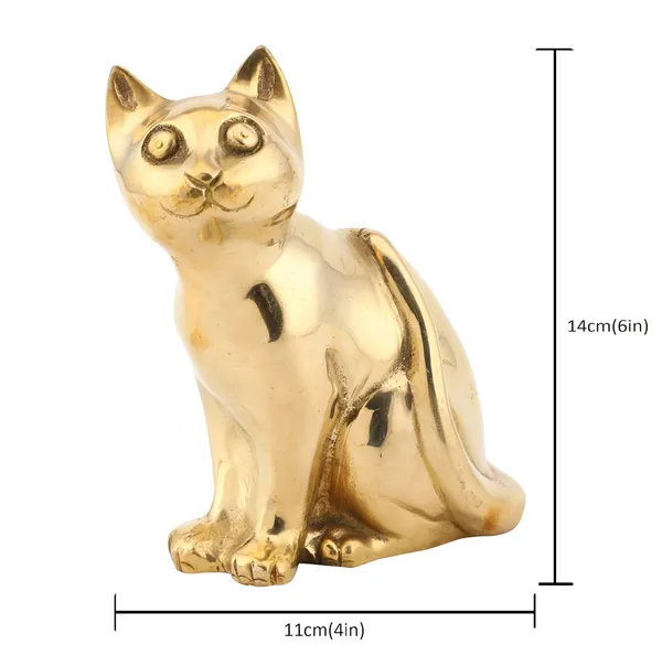 Brass_Cat_6_Inches_And_800G_Ethnic_Design_Handmade_Statue_For_Home_Decor_Office_Counter_Decorative_Antique_Figurine_Handcrafted_Unique_Piece_Showpiece_Vastu_Animal_Gift_Item_Golden