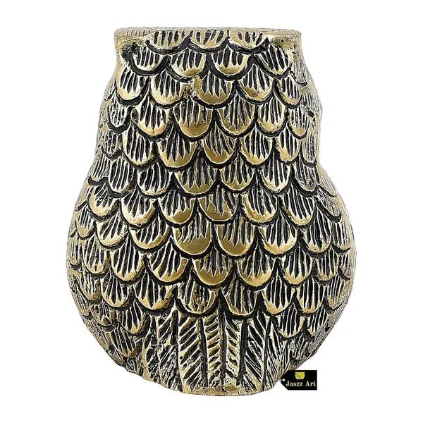 Brass_Owl_Statue_Ethnic_Design_Handmade_For_Home_Decor_Office_Shop_Counter_Decorative_Figurine_Handcrafted_Unique_Piece_Showpiece_Vastu_Animal_Gift_Item_Fat_4_Inches_And_650G