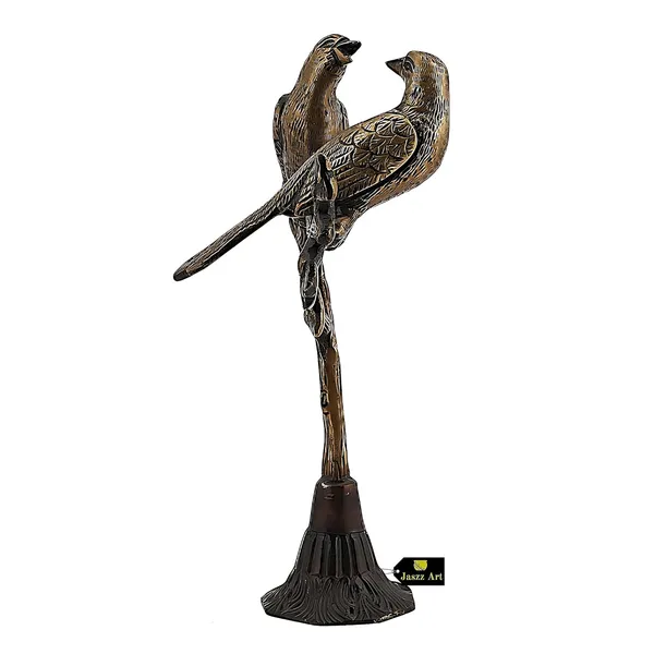 Brass_Love_Birds_On_Tree_Ethnic_Design_Statue_For_Home_Decor_Figurine_Handcrafted_Vastu_Animal_Gift_Item_21_14_25_Cm_8_Inches_1_Kg