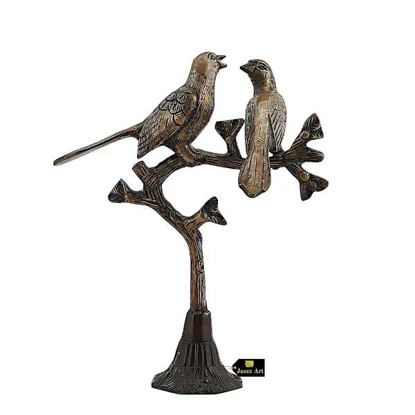 Brass_Love_Birds_On_Tree_Ethnic_Design_Statue_For_Home_Decor_Figurine_Handcrafted_Vastu_Animal_Gift_Item_21_14_25_Cm_8_Inches_1_Kg