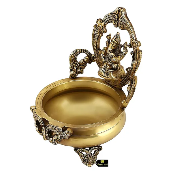 Brass_9_Inches_And_1_6_Kg_Ganesh_Ji_Urli_Bowl_With_Bells_Ethnic_Design_Uruli_Pot_For_Home_Decor_Floating_Flowers_Candle_Lamps_Temple_Room_Traditional_Diwali_Decoration_Gift_Light