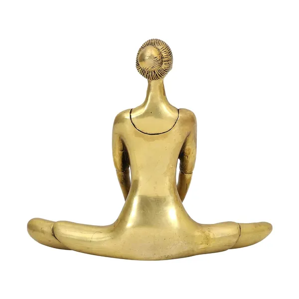 Brass_Yoga_Posture_Butterfly_Pose_Figurine_Statue_For_Home_Decor_Antique_Lady_Murti_Showpiece_For_Table_Decorative_Idol_And_Return_Gift_21X8X20_Cm_1550_Gm_Golden