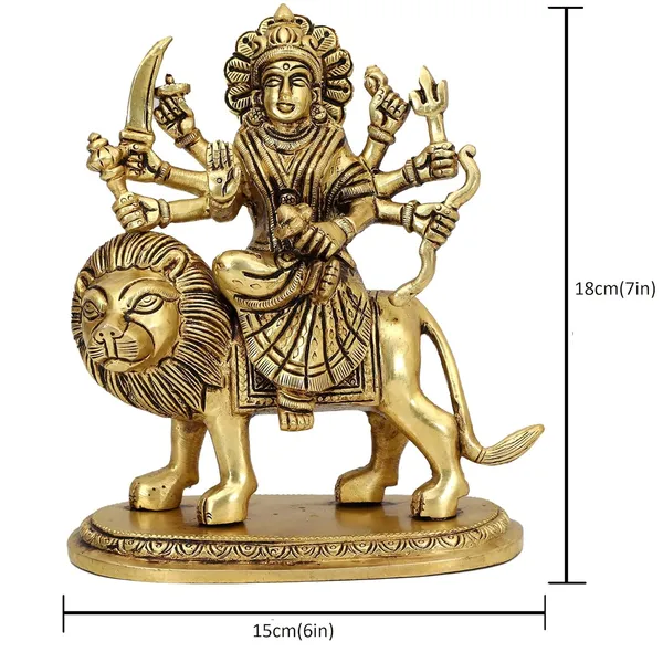 Maa_Shera_Vali_8_Inches_And_1_6_Kg_Brass_Hindu_God_Statue_Bhagwan_Idol_For_Home_Decor_Diwali_Festival_Murti_Temple_Puja_Pooja_Shop_Return_Gift