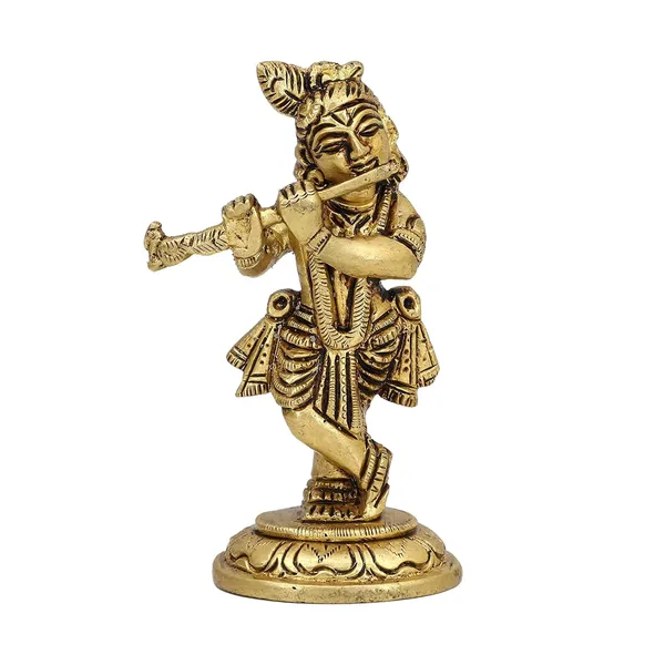Lord_Krishna_5_Inches_And_350G_Brass_Hindu_God_Statue_Bhagwan_Idol_For_Home_Decor_Diwali_Festival_Murti_Temple_Puja_Pooja_Shop_Return_Gift