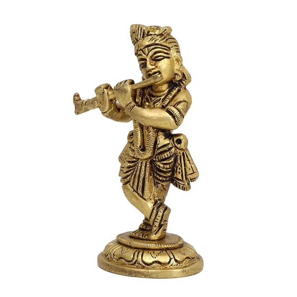 Lord_Krishna_5_Inches_And_350G_Brass_Hindu_God_Statue_Bhagwan_Idol_For_Home_Decor_Diwali_Festival_Murti_Temple_Puja_Pooja_Shop_Return_Gift