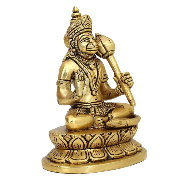 Hanuman_Ji_Blessing_6_Inches_And_900G_Brass_Hindu_God_Statue_Bhagwan_Idol_For_Home_Decor_Diwali_Festival_Murti_Temple_Puja_Pooja_Shop_Return_Gift
