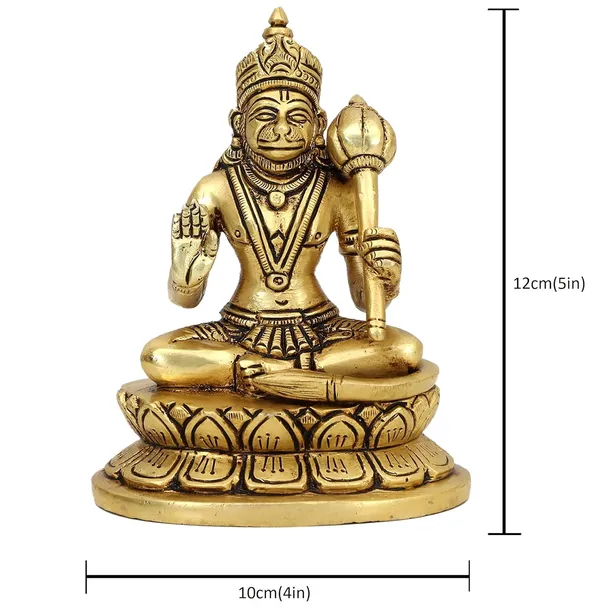 Hanuman_Ji_Blessing_6_Inches_And_900G_Brass_Hindu_God_Statue_Bhagwan_Idol_For_Home_Decor_Diwali_Festival_Murti_Temple_Puja_Pooja_Shop_Return_Gift