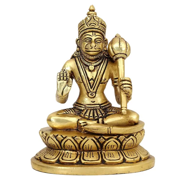 Hanuman_Ji_Blessing_6_Inches_And_900G_Brass_Hindu_God_Statue_Bhagwan_Idol_For_Home_Decor_Diwali_Festival_Murti_Temple_Puja_Pooja_Shop_Return_Gift