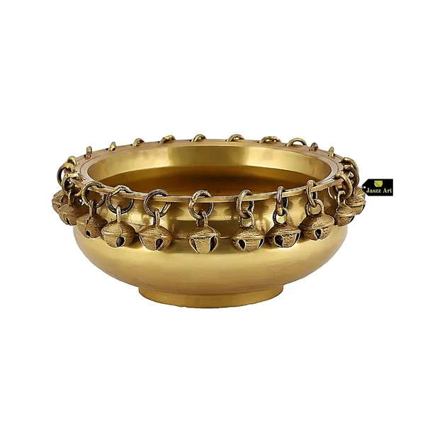 Brass_Urli_Bowl_With_Bells_Uruli_Pot_For_Home_Decor_Floating_Flowers_Candle_Lamp_Diwali_Decoration_Gift_Showpiece_6_Inches_1Kg_Golden_4_L