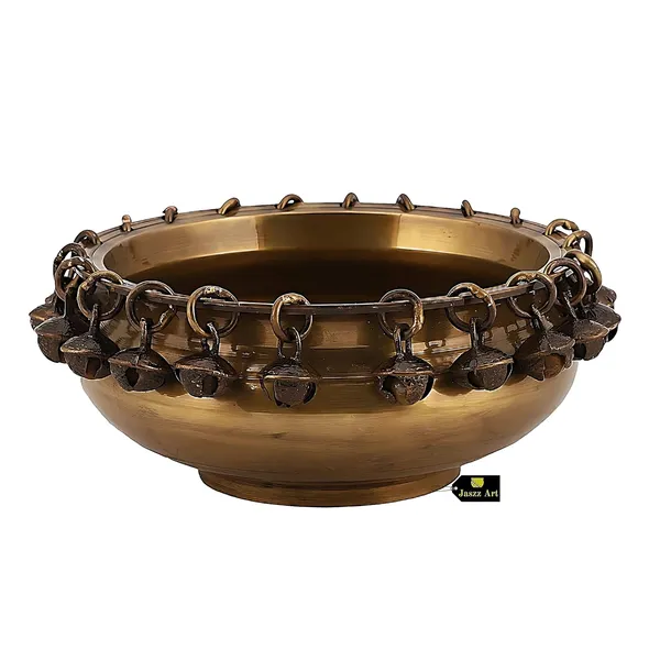 Brass_Urli_Bowl_With_Bells_Uruli_Pot_For_Home_Decor_Floating_Flowers_Candle_Temple_Room_Diwali_Decoration_Gift_Dark_6_Inch_1_Kilogram