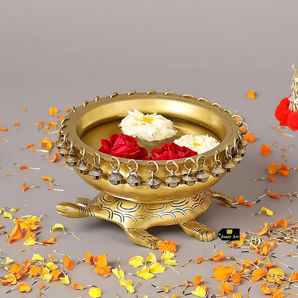 Brass_10_Inches_And_2_3_Kg_Turtle_Urli_Bowl_With_Bells_Ethnic_Design_Uruli_Pot_For_Home_Decor_Floating_Flowers_Candle_Lamps_Temple_Room_Traditional_Decoration_Gift