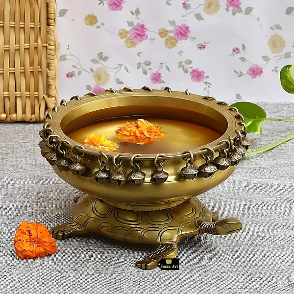 Brass_10_Inches_And_2_3_Kg_Turtle_Urli_Bowl_With_Bells_Ethnic_Design_Uruli_Pot_For_Home_Decor_Floating_Flowers_Candle_Lamps_Temple_Room_Traditional_Decoration_Gift
