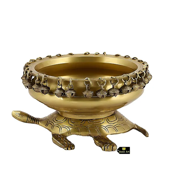 Brass_10_Inches_And_2_3_Kg_Turtle_Urli_Bowl_With_Bells_Ethnic_Design_Uruli_Pot_For_Home_Decor_Floating_Flowers_Candle_Lamps_Temple_Room_Traditional_Decoration_Gift