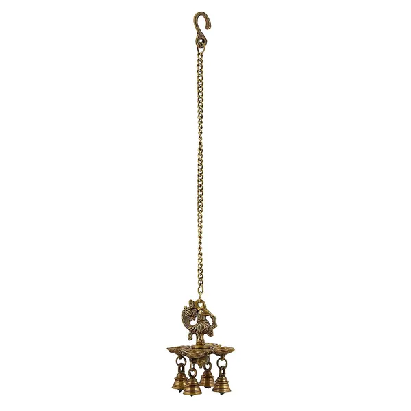 Brass_Peacock_4_Diya_6_Inches_And_700G_With_17_Inch_Chain_Ethnic_Design_Handmade_Oil_Wick_Antique_Deepak_Lamp_For_Home_Decor_Temple_Puja_Office_Diwali_Decoration_Festival_Gift_Light
