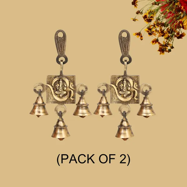 Antique_Brass_Hanging_Bells_For_Pooja_Gift_Home_Decor_With_3_Ghanti_Handmade_Puja_Article_For_Diwali_Festival_Vastu_Om_Ganesh_Ji_Pack_Of_2