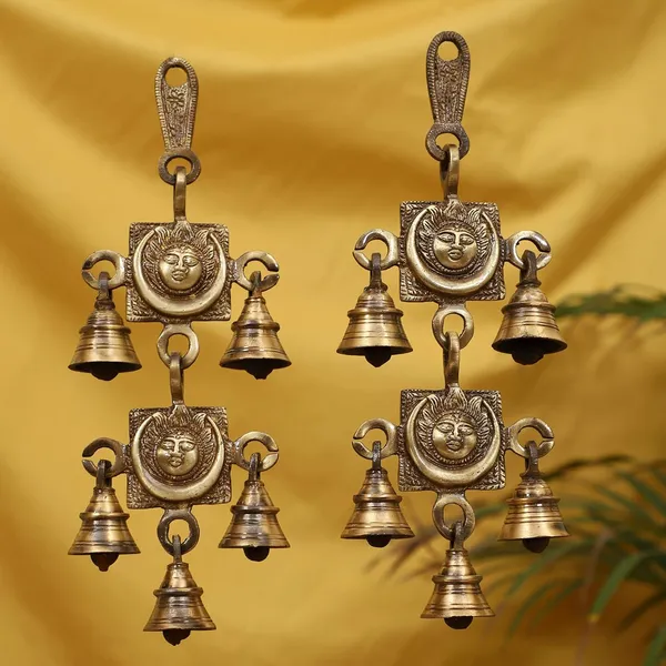 Antique_Brass_Hanging_Bells_For_Pooja_Gift_Home_Decor_With_3_Ghanti_Handmade_Puja_Article_For_Diwali_Festival_Vastu_Moon_Pack_Of_2