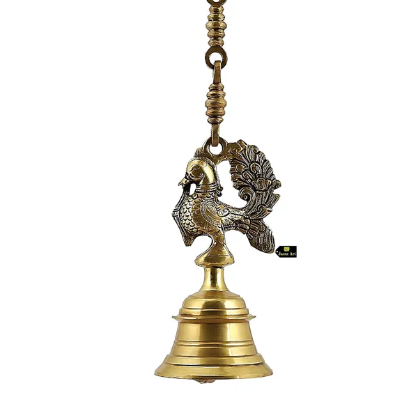 Peacock_Bell_Design_Bell_24_Inches_And_1_6Kg_Light_Antique_Brass_Hanging_Bells_With_Chain_For_Pooja_Gift_Home_Decor_With_Ghanti_Handmade_Puja_Article_For_Diwali_Festival_Vastu_Pack_Of_1