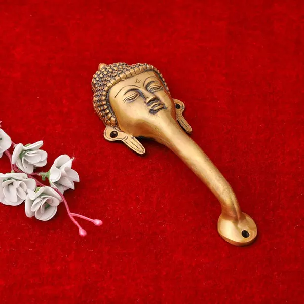 Gautam_Buddha_Face_Design_Brass_Door_Handle_Gautam_Buddha_Face_Brass_Door