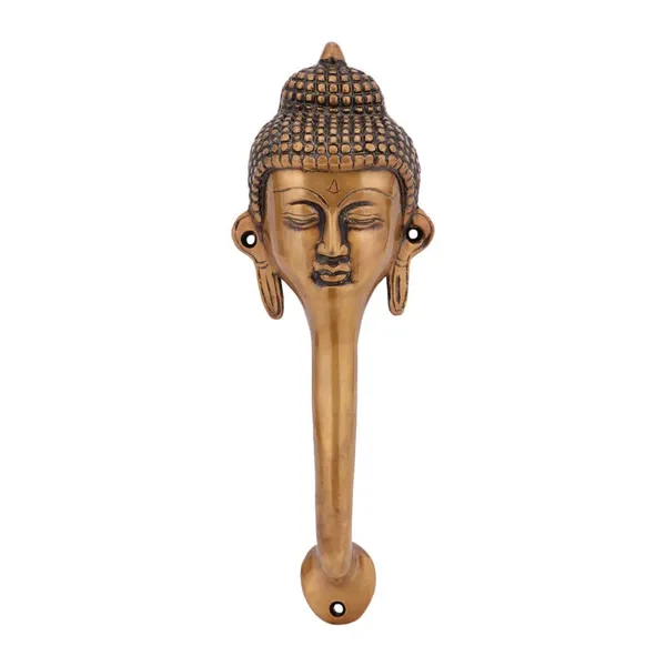 Gautam_Buddha_Face_Design_Brass_Door_Handle_Gautam_Buddha_Face_Brass_Door