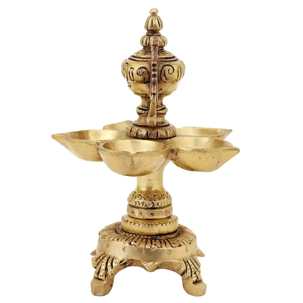 Brass_World_Cup_Diya_5_Diya_7_Inches_And_1_3_Kg_With_Stand_Ethnic_Design_Handmade_Curved_Oil_Wick_Antique_Deepak_Lamp_For_Home_Decor_Temple_Puja_Counter_Diwali_Decoration_Festival_Gift